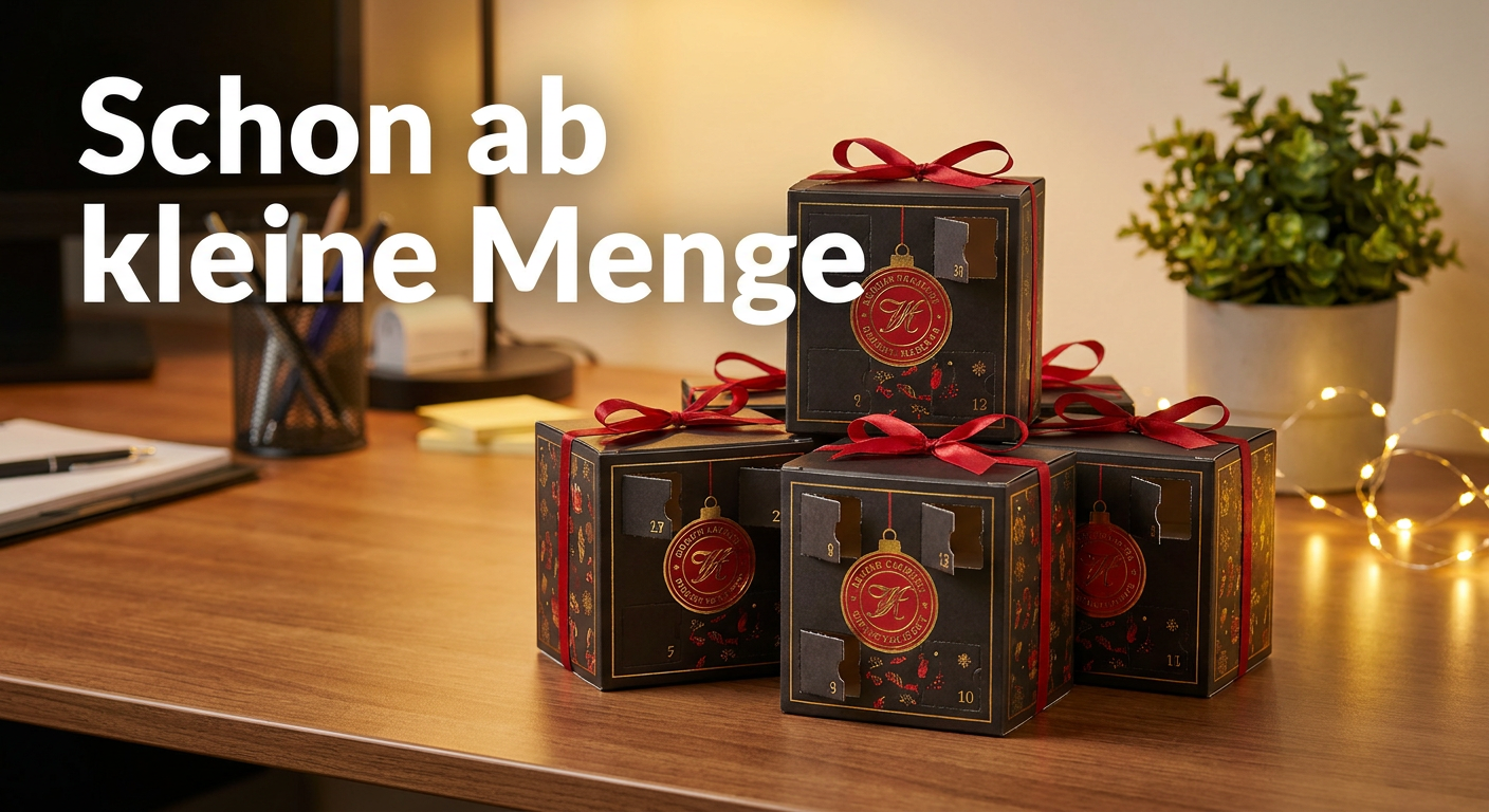 Adventskalender mit Logo kleine Menge