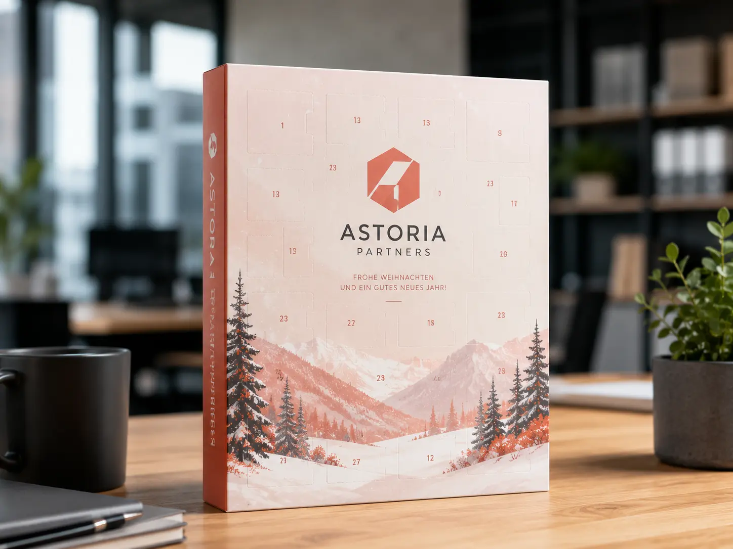 Branding-Stufe 2: Adventskalender vollständig im Corporate Design